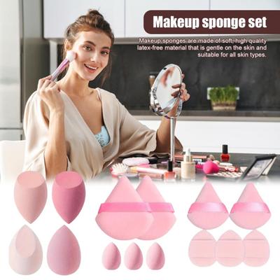 14 pezzi/set cipria in spugna per il trucco kit senza lattice fondotinta liquido in polvere crema applicazione spugna di bellezza blender strumenti per il trucco delle donne