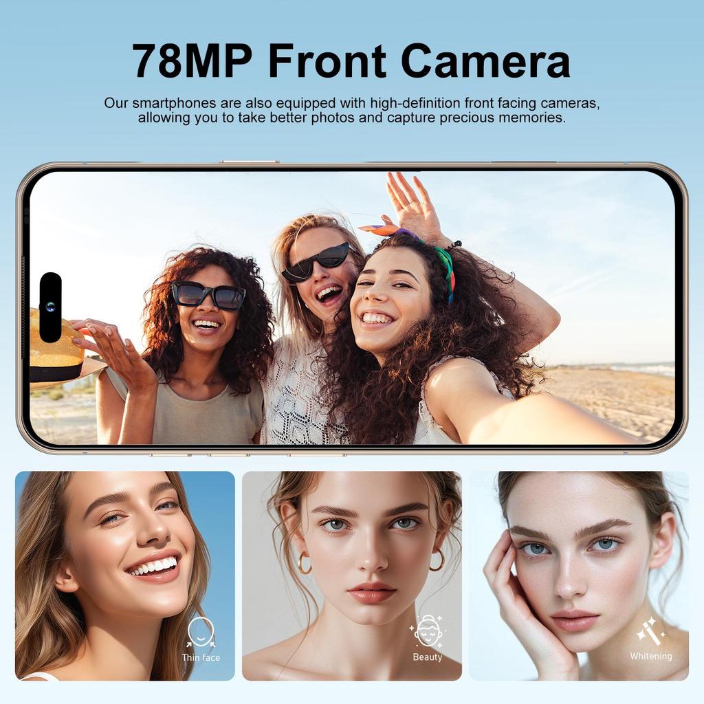 i17 Pro Max Smart Dynamic Island 7.3" Mobile Phone for TikTok