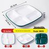 Melamine Divided Meal Tray: Food-Grade 4/6 Grid for Fast Food & Buffets