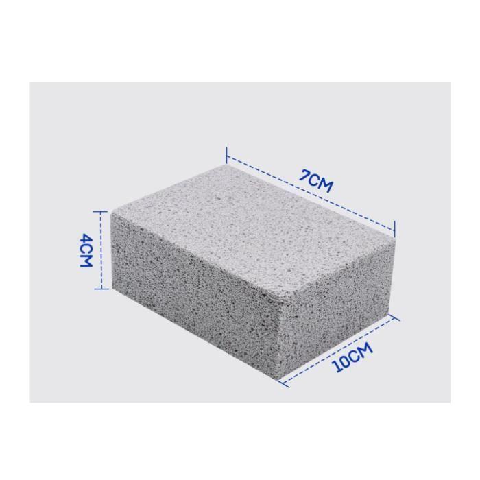 Bloc de nettoyage en pierre ponce - 6 pièces - Réutilisable - Sans produits chimiques - 3,9x2,7x1,6 pouces