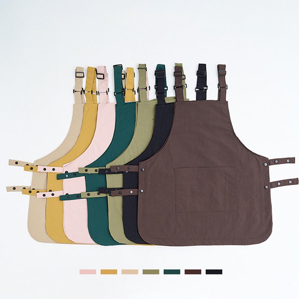 Solid Color Work Clothes Sleeveless Workwear Convenient Baking Cooking Aprons  Kitchen Accessories