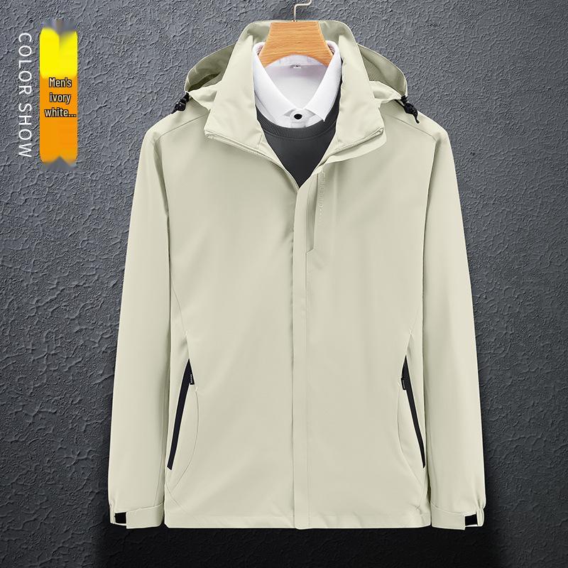 Unisex Thin Windproof Waterproof Spring/Autumn Outdoor Shell Jacket, Single Layer, Ideal for Mountaineering.