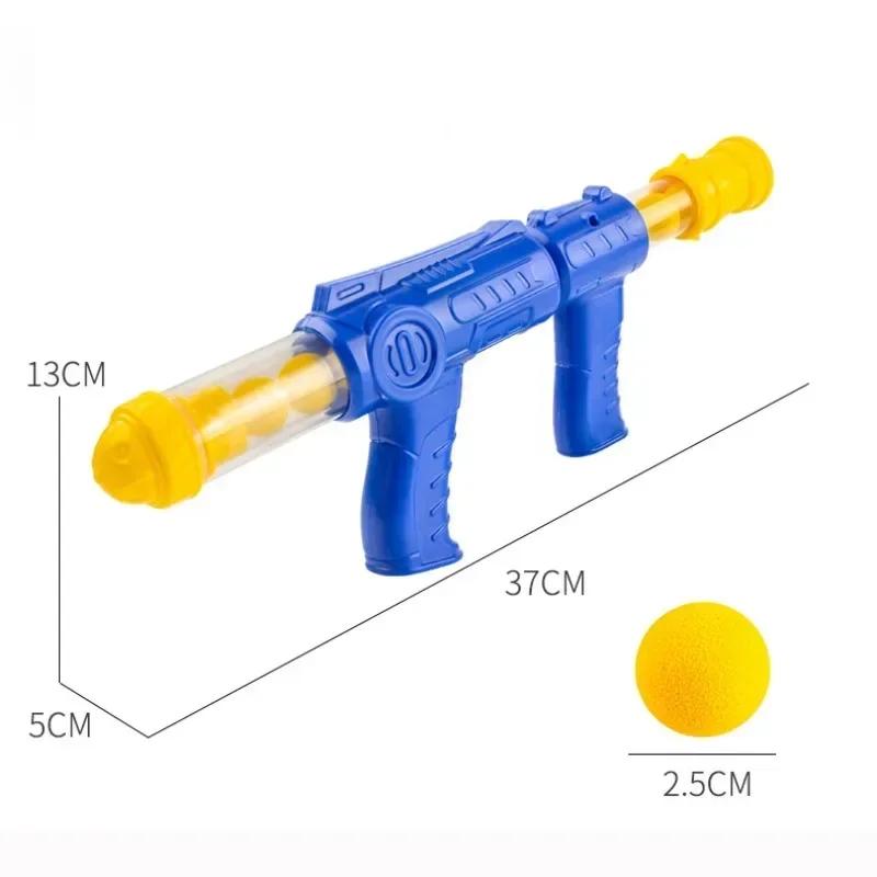 Cat Toys Launch Training Interactive Shooter Gun Teaser Plush Ball Pet Creative Games Stretch Mini Pompoms Kittens Supplies