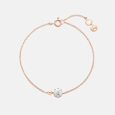 Rene Silver Rose Bracelet 18Cm