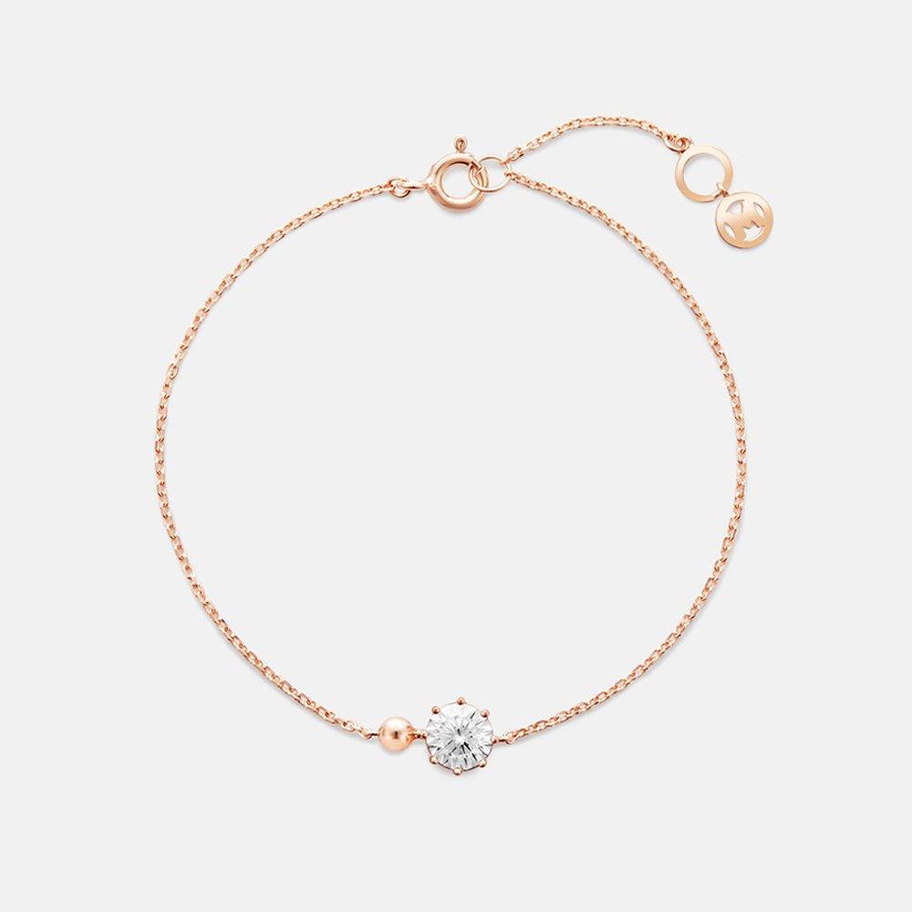 Rene Silver Rose Bracelet 18Cm