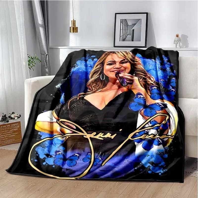 Coperta stampata della cantante latina Jenni Rivera Moda Letto Divano Aria Condizionata Alla Moda Tempo Libero Picnic Viaggio Personalizzabile Coperta