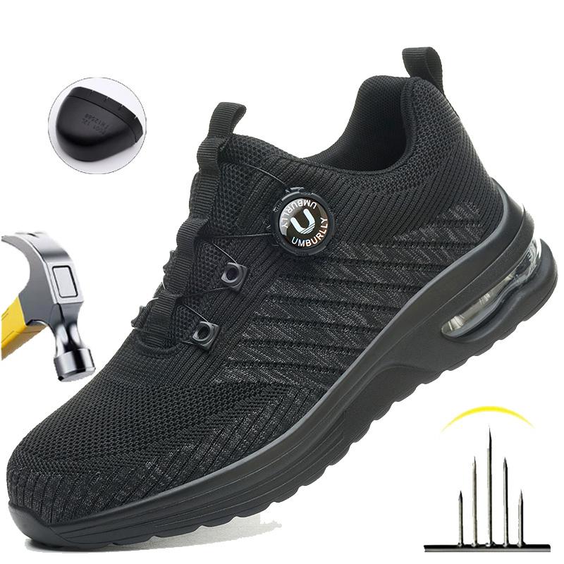 Professional Grade Safety Work Shoes for Men Steel Toe Work Boots Lightweight Protection Comfort Hiking Sneaker Outdoor Men Shoe