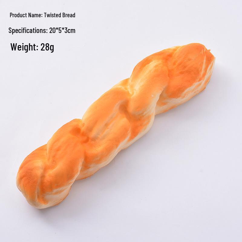 PU Slow Rebound Bread Squeeze Toy - Soft Fragrant Fake Cake for Decompression and Photography Props