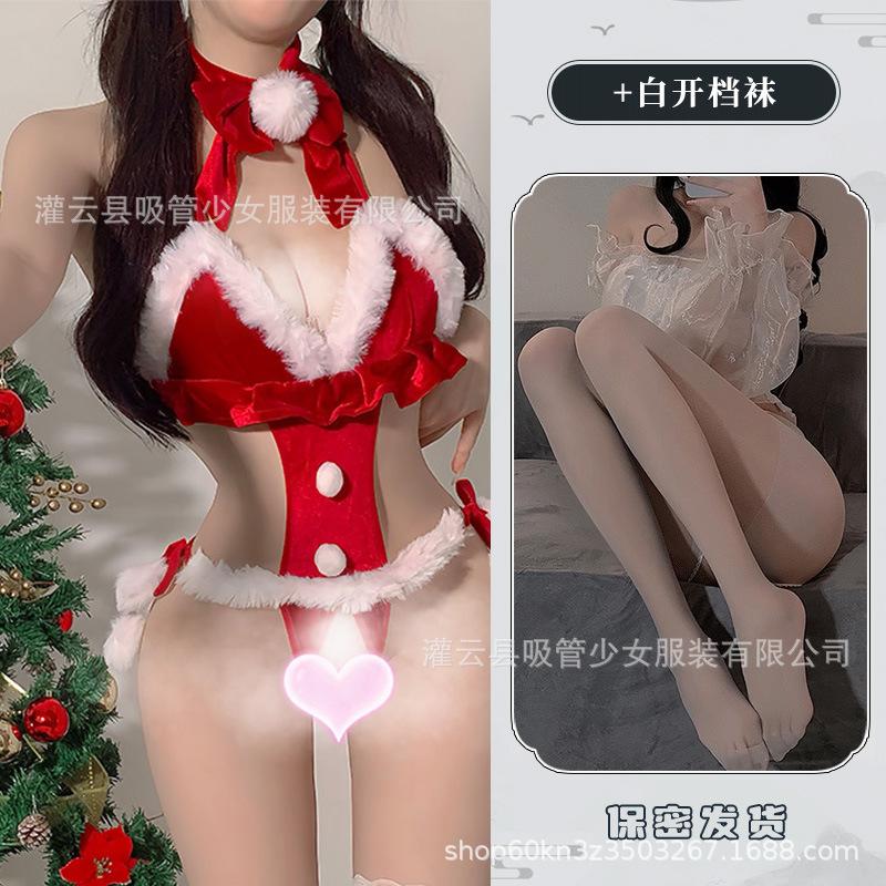 Sexy Underwear Sexy Backless Cute Girl Plush Christmas New Year's Eve