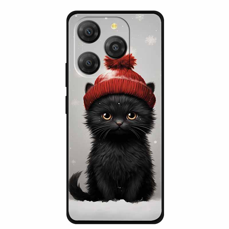Για θήκη Blackview Shark 9 Shark9 Coque 6.67" Μαύρη Σιλικόνη Μαλακό Πίσω Κάλυμμα Θήκη Για θήκες τηλεφώνου Blackview Shark 9 Αντικραδασμική