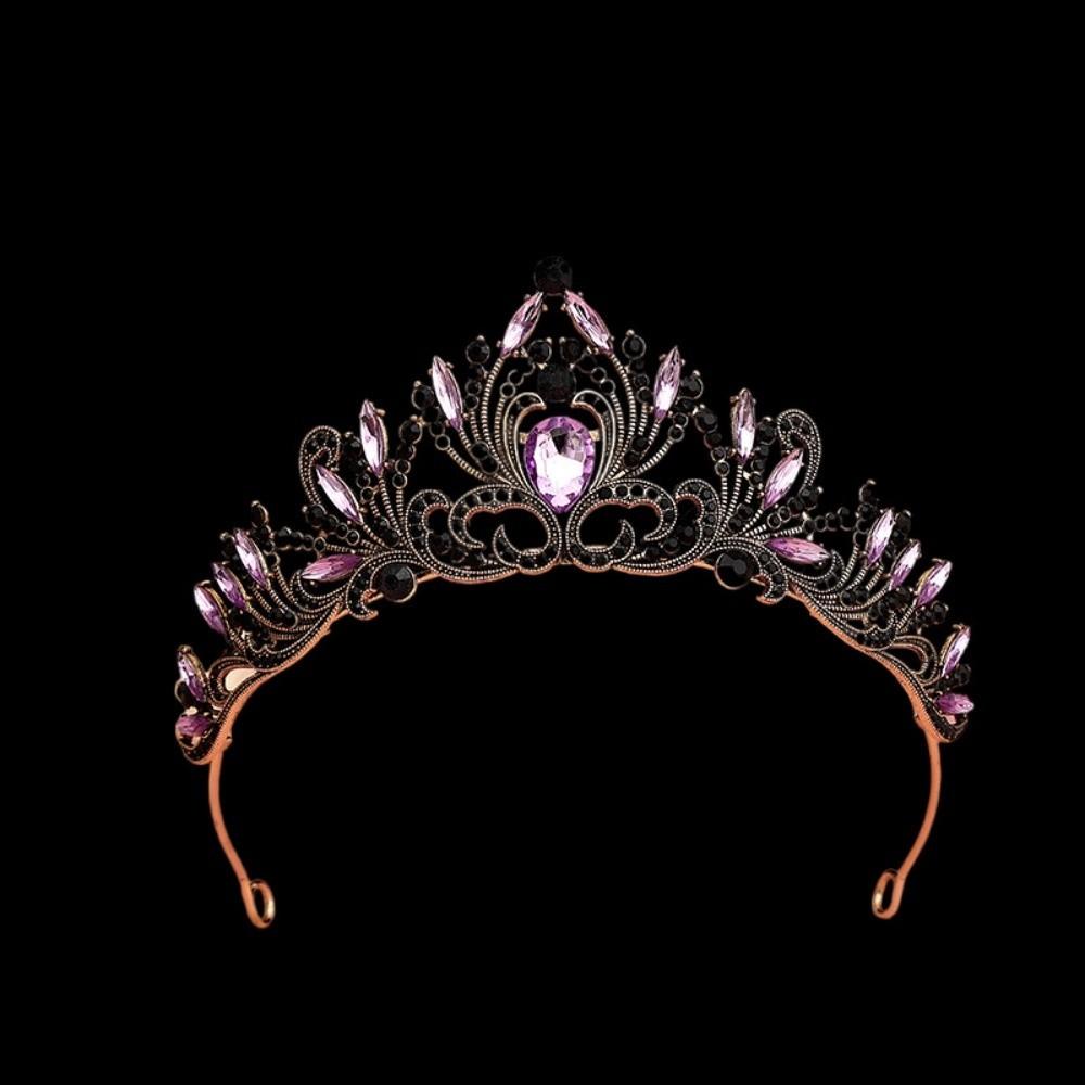 Sparkling Baroque Bridal Crown Alloy Headwear Vintage Prom Tiaras Wedding