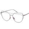 Metal Cat Eye Frame Myopia Eyeglasses Women Clear Lens Transparent Female Anti-Blue Light Glasses Prescription Minus 0 -2 -3 -6