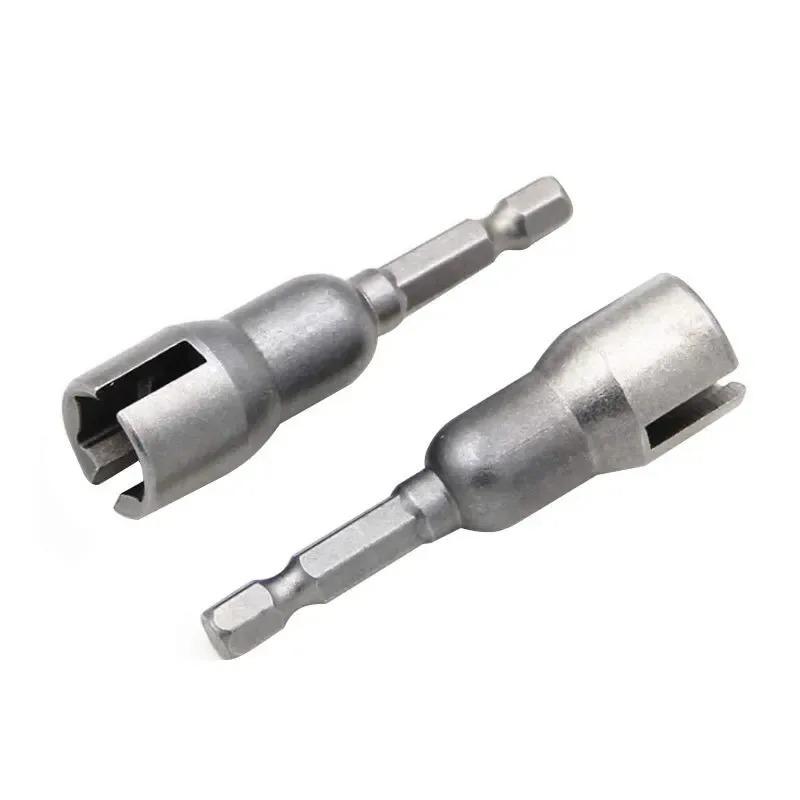 65mm Natural Slotted Butterfly Hole Socket Wrench Hexagonal Handle Electric Screwdriver Wing Nut Socket Tool