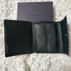 Used PRADA Black Saffiano Leather Bi-fold Wallet