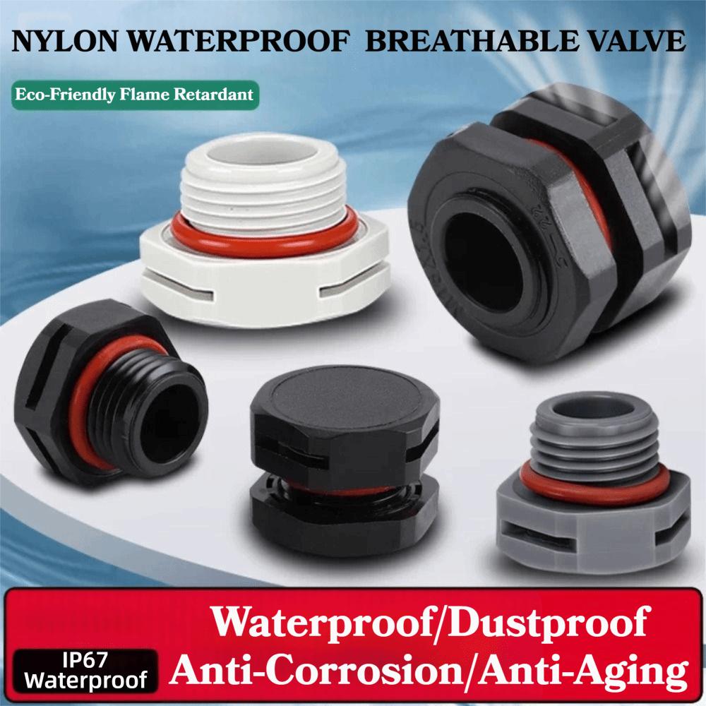New Waterproof Vent Plug M5 M6 M8 M12 M16 Nylon Breather Valve Pressure Valve New