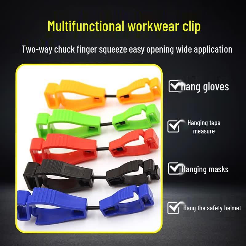 Multi-functional Work Glove Holder Clip