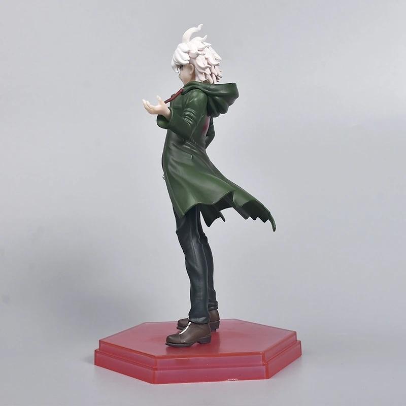 20CM Danganronpa Nagito Komaeda PVC Actionfigur Anime Figur Modell Spielzeug Figuren Sammlung Puppe Geschenk Trigger Happy Havoc Spielzeug