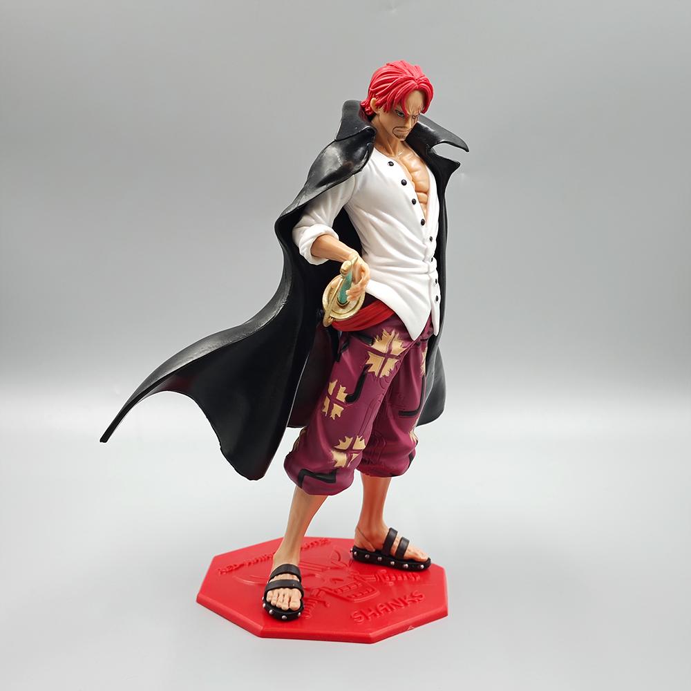 24.5cm/9.65in Anime Figure Shanks Action Figures Pvc Statue Collection Model Toys Gifts ONE PIECE Articulated Poseable Collectible Detailed Movable