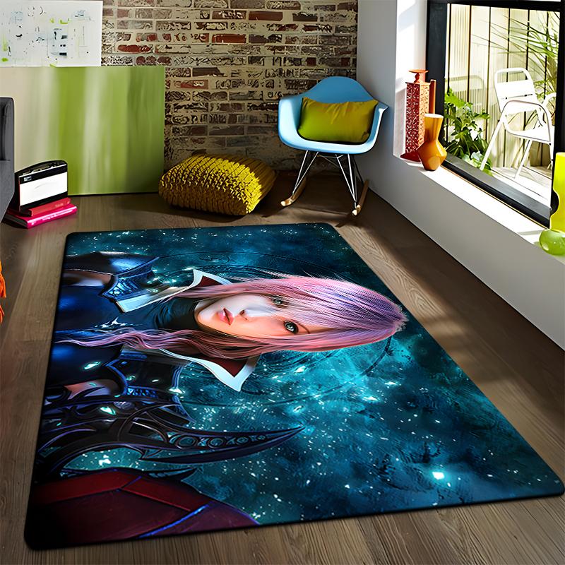 Final Fantasy Printed Carpet for Living Room Rugs Camping Stranger Things Picnic Mats Anti-Slip E-sports Rug Yoga Mat Fans Gift