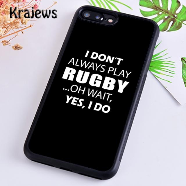 

Мягкий чехол для телефона Krajews с милым игроком в регби для iPhone 14 5 SE 6s 7 8 plus 11 12 13 pro XR XS max Samsung S21 S22ultra Plus iPhone SE 2020