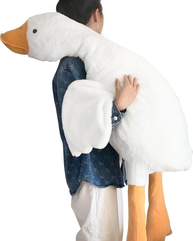 Cute Goose Plush Stuffed Animal Soft Duck Toy Swan Hugging Pillow ideal for Room Decoration Birthday Gift Idea