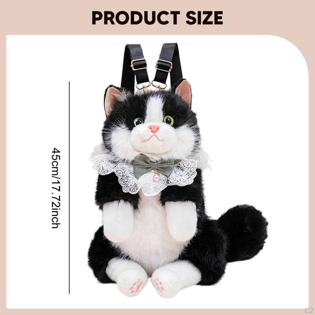 Cat Shaped Backpack Cute for Women Stylish with Adjustable Straps Casual Daypack