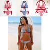 Stylish Striped Women Swimsuit Sexy Bikini Set Perfect For Summer Adventures