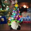 2025 New Christmas Tree Battery Luminous Resin Christmas Tree Lamp Ornament Christmas Cute Desktop Decorations