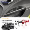 Real Soft Carbon Fiber For Seat Altea 2004 2005 2006 2007 2008 2009 2010 2011 2012 2013 2014-2016 Car Window Lift Panel Sticker