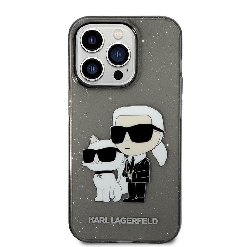 Karl Lagerfeld Iml Glitter Nft Karl & Choupette - Etui Iphone 14 Pro Max (Czarny)