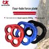 Aviation Aluminum Four-Hole Climbing Rope Anchor Load-Bearing Divider Plate