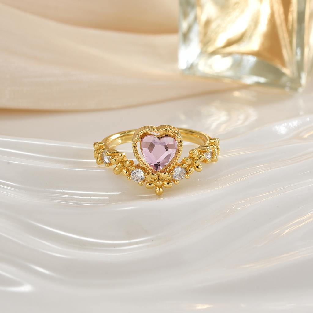 12 Sun Love Crown Geometric Design Fashion Ring Ring Women's Jewelry