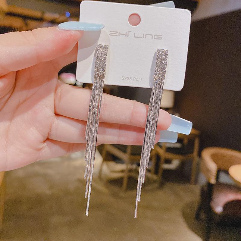 

Новые черные серьги-бантики с кристаллами для женщин, свадебные украшения, модные корейские длинные серьги-подвески с кисточками, подарок для вечеринки