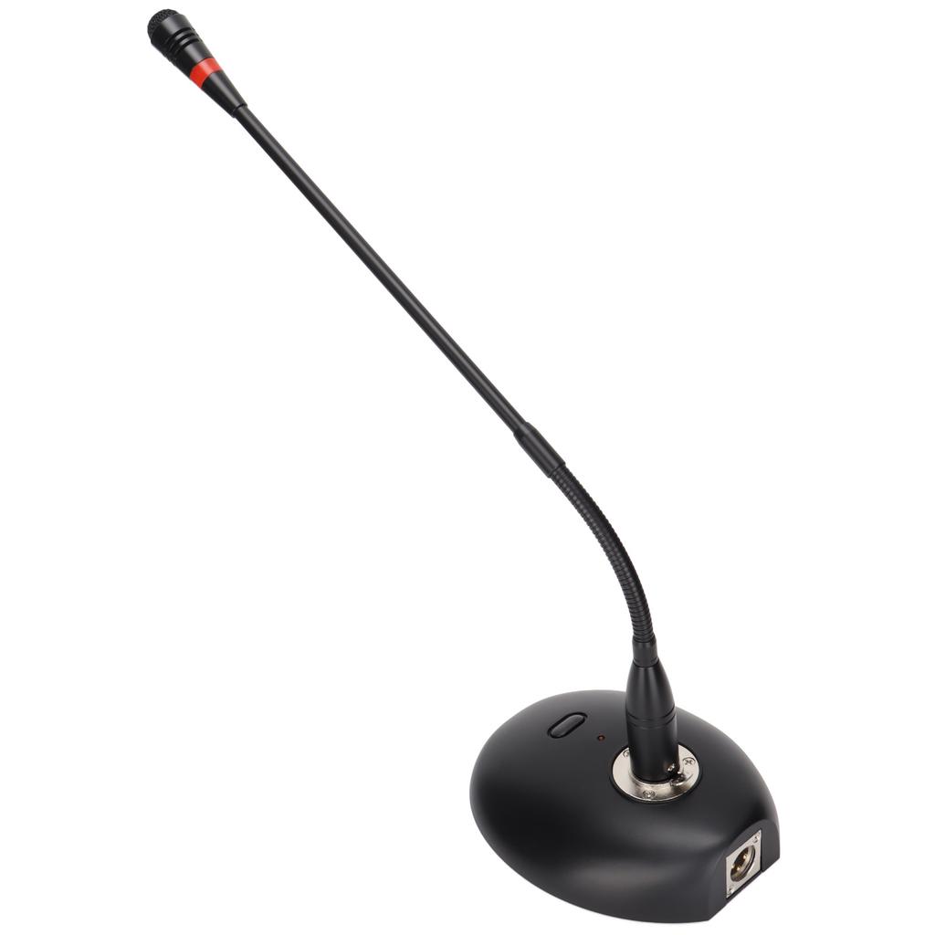 D38 Gooseneck Condenser Microphone Computer Microphone with XLR to 6.35mm Cable for Conference Broadcast