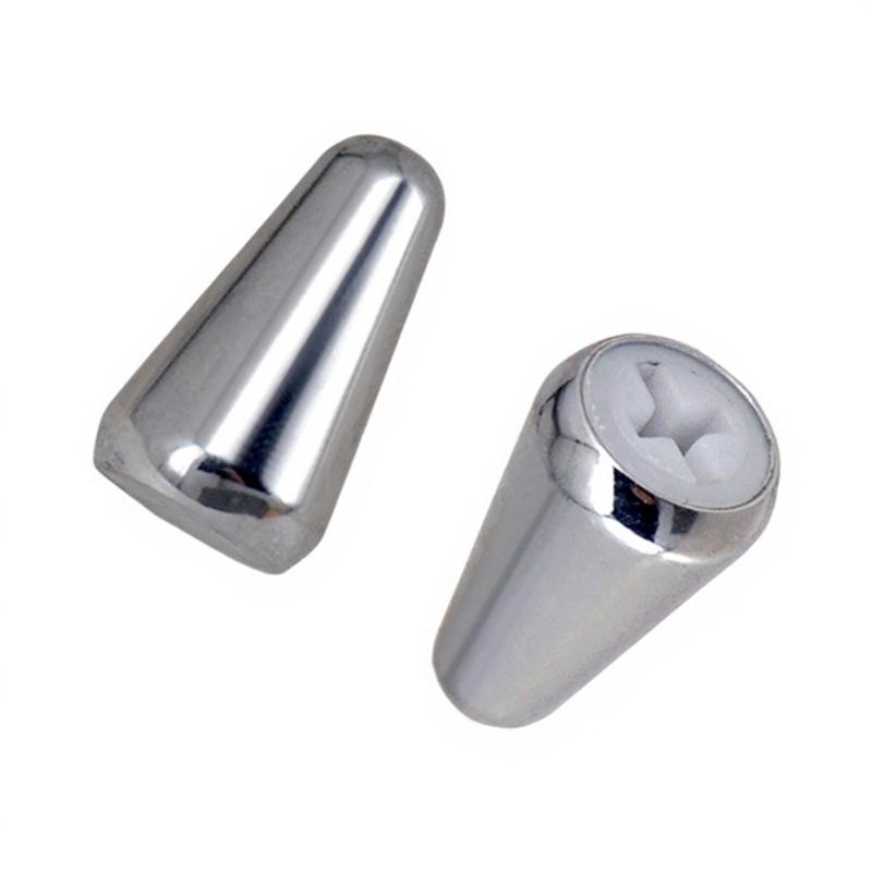 2Pcs Universal Guitar Switches Caps Replacement Electric Guitar Toggle Brass Switches Knobs Cap For Enhanced Durability