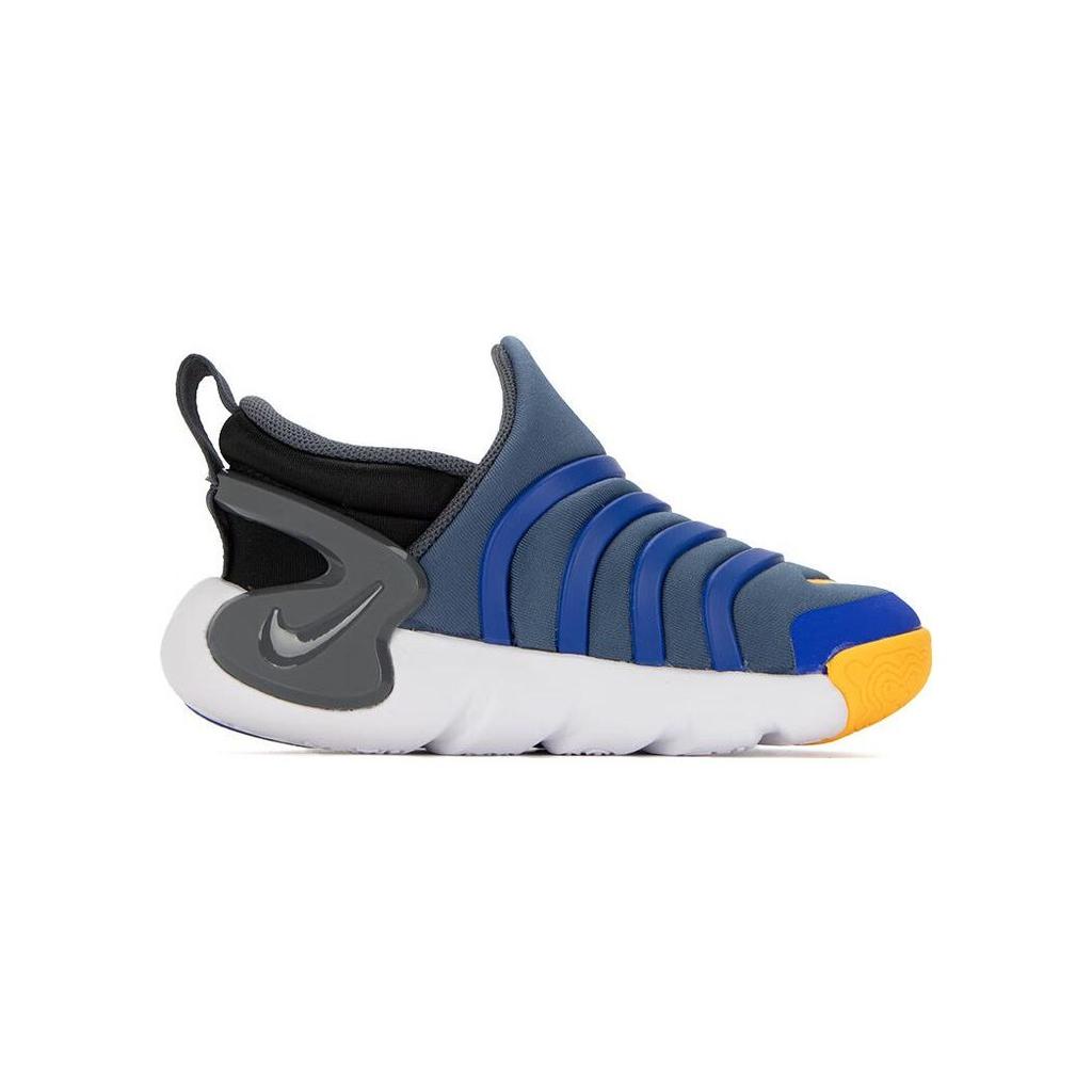 Nike Dynamo GO BT Caterpillar Slip Resistant Cushioning Abrasion Resistant Low Top Toddler Shoes Blue Gray DH3438-404