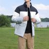 Li Ning Color Block Stand Collar Jacket Down Coat Men Outerwear AYMT063-2