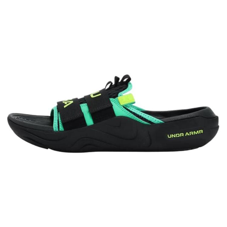 

Under Armour Alpha Abrasion Resistant Casual Slippers Unisex Black Green Yellow 3025051-002 41