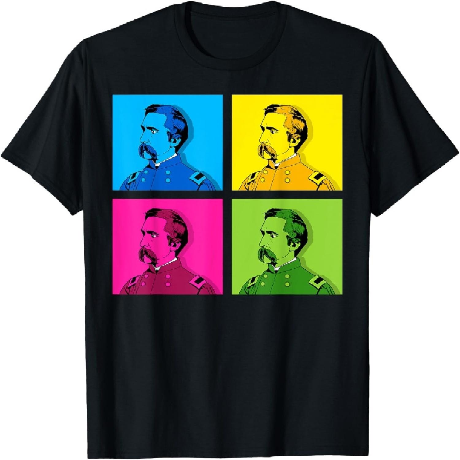 Футболка в стиле Поп-арт: Портрет генерала Джошуа Чемберлена S
