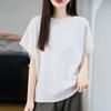 Women's 100% Wool Loose Knit Vest - Round Neck, Autumn/Winter