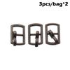 3/6pcs Newest 4 Colors Tri-glide Buckle Belt Buttons Bags Accessories Diy Dolls Buckles