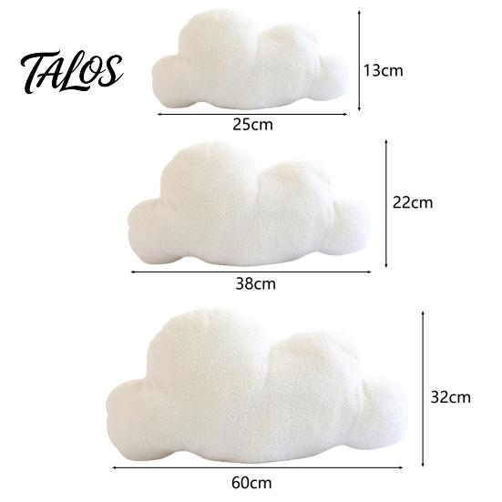 Throw Pillow Cute Comfortable Touch PP Cotton Stuffed Living Room Sofa Cloud Shape Cushion Daily Use