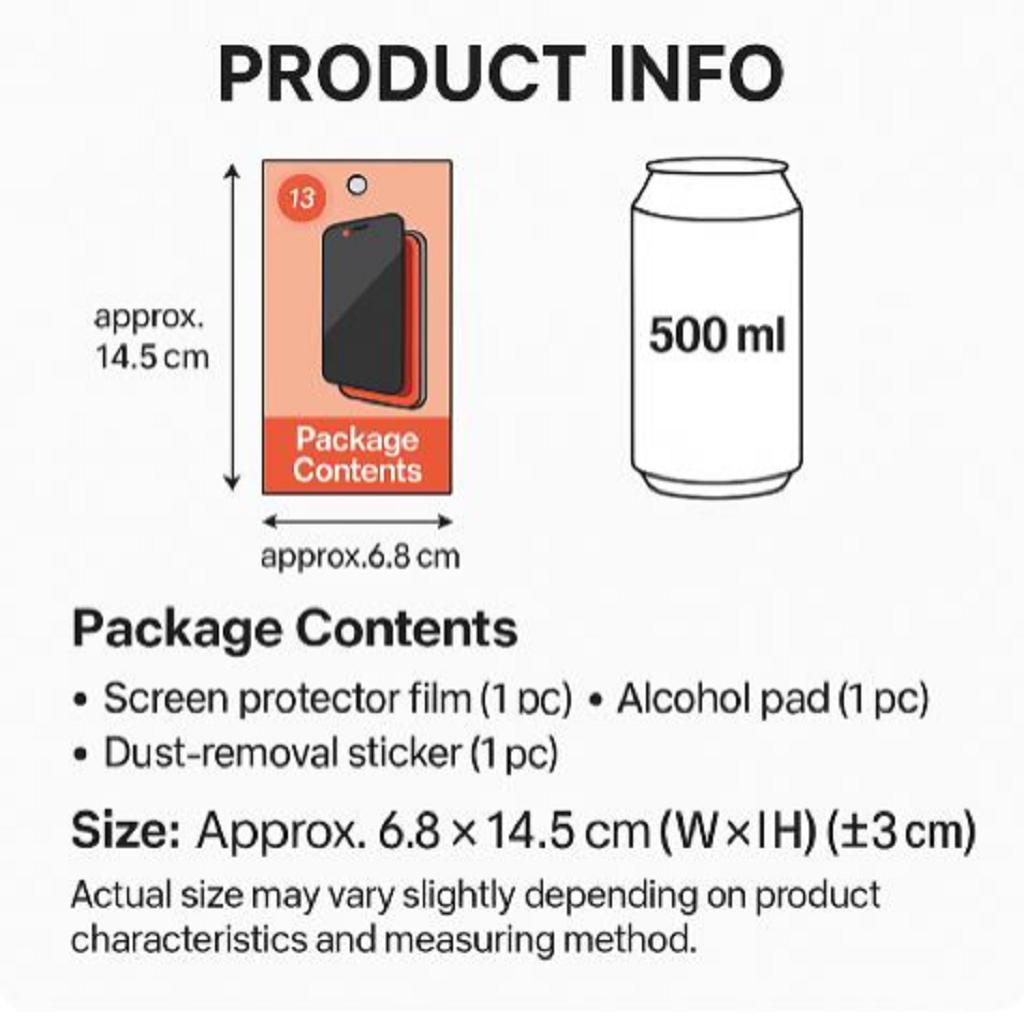 Made in Korea iPhone 13 Privacy Screen Protector