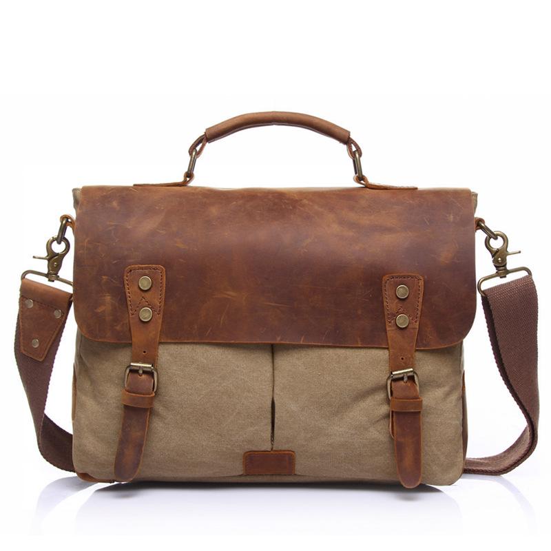 Men`s Crazy Horse Leather Bag -