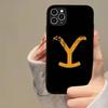 Popular Y-Yellowstone D-Dutton R-Ranch Phone Case For iPhone 16 Pro Max 15 14 Plus 14 13 12 11 17 PC+TPU Cases Back Cover