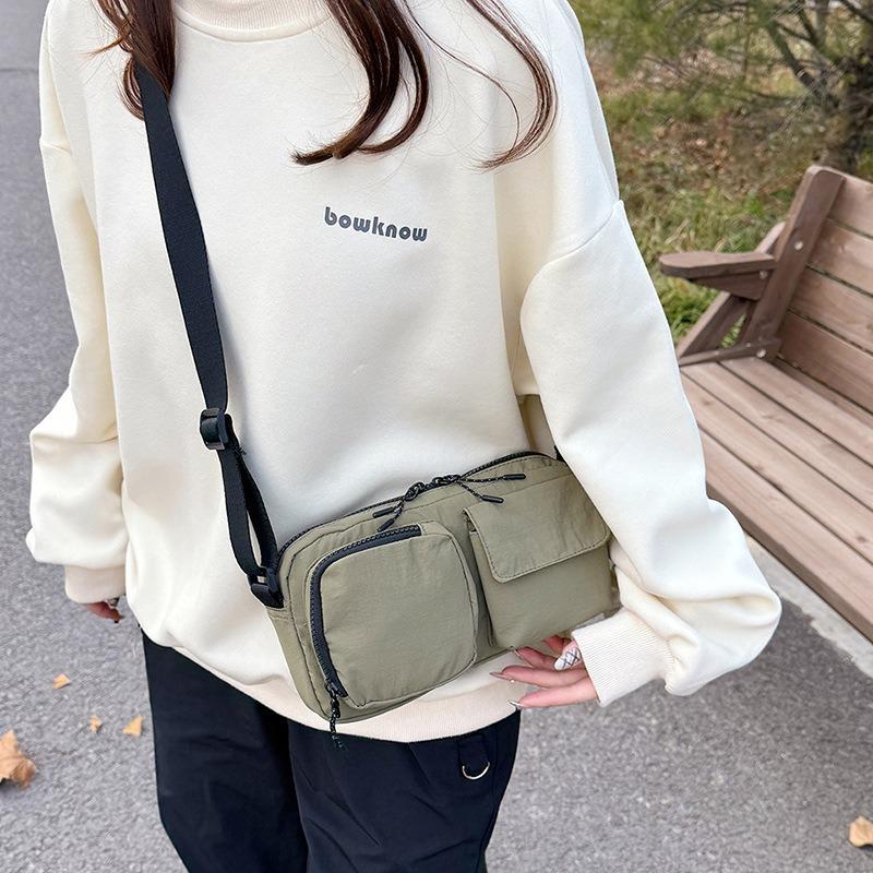 New multi-pocket messenger bag women's fashion casual camera bag men's lightweight sports shoulder bag
