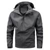Куртка мужская тренчкот весна и осень технологичная куртка с тремя защитными свойствами повседневная свободная с капюшоном профессиональная ветрозащитная куртка для активного отдыха