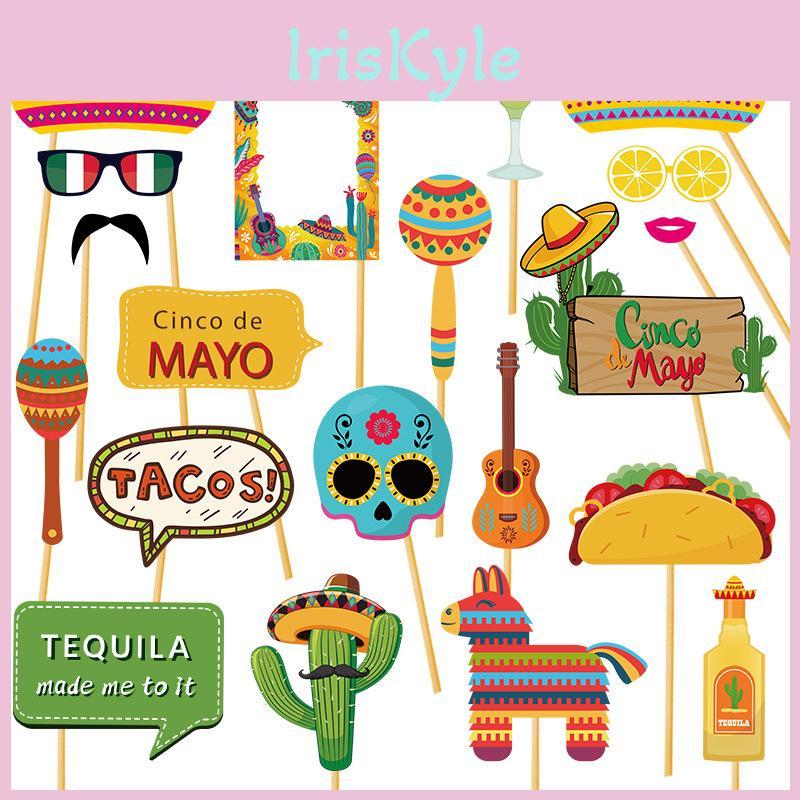 Mexican Carnival Festival Photo Props Collection For Event Setup And Party Fun