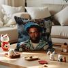 K-Kendrick L-Lamar E-Eilishwith S-Sza Cushion Cover Silky Short Plush With Invisible Zipper Dustproof Sofa Pillow For Decor