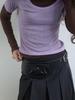 KIJUN Layered Jersey Top Lavender